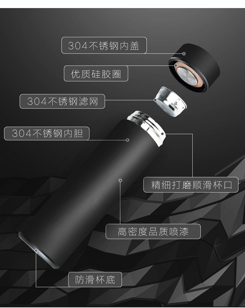 LDO05警用保温杯水壶400ML(图2)