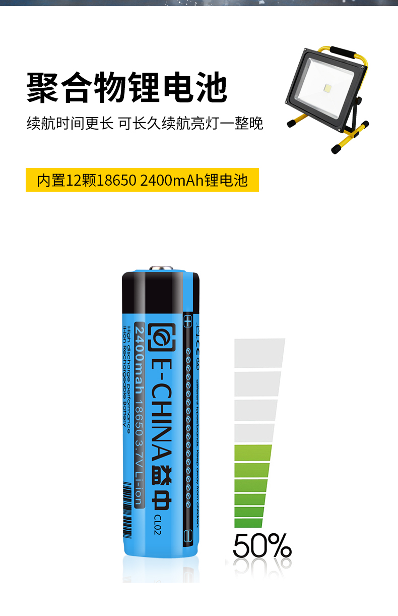 LC17充电便携泛光灯50W续航4小时(图8)